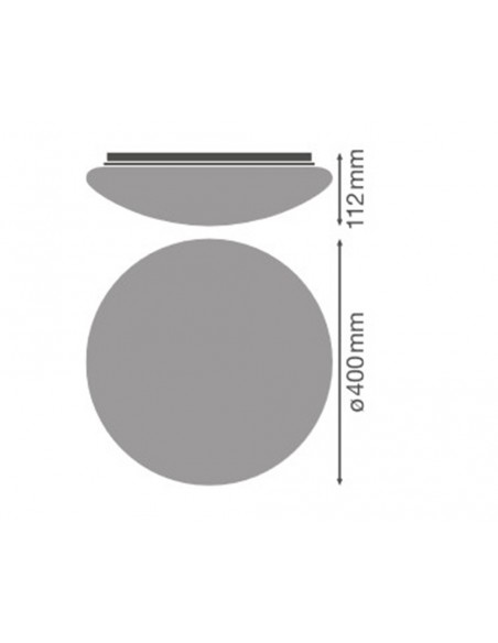 Carcasa de repuesto SF CIRCULAR 400 COVER de Ledvance