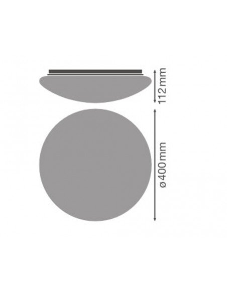 Carcasa de repuesto SF CIRCULAR 400 COVER de Ledvance