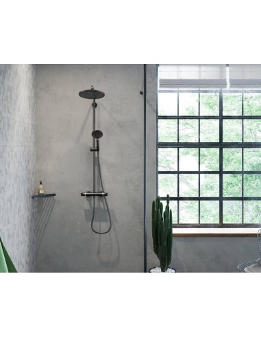 Columna de ducha negra SHOWERPIPE CROMA S 280 1 jet 26890670 de Hansgrohe