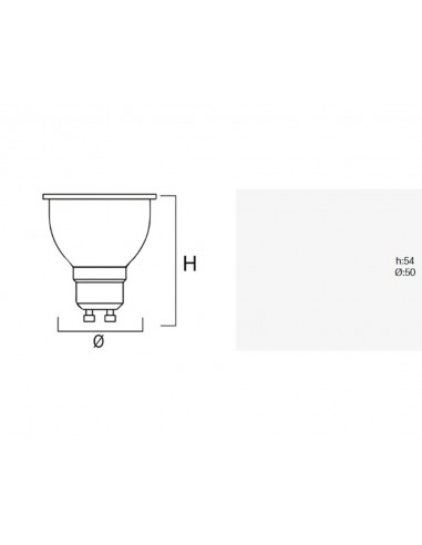 Bombilla dicroica Led 60º de Roblan