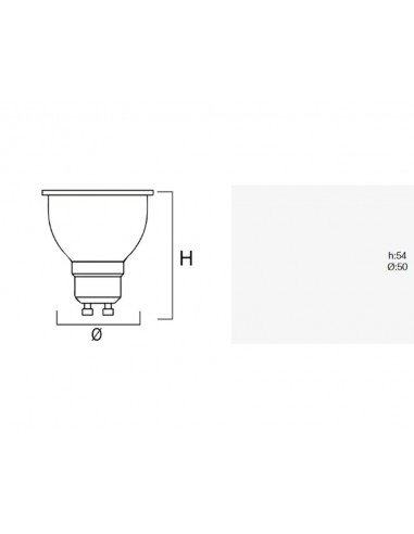 Bombilla dicroica Led 60º de Roblan