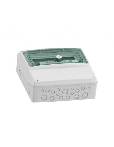 Armario de superficie para 12módulos 1 fila con puerta transparente 13191 Cofret Kaedra de Schneider