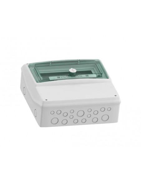 Armario de superficie para 12módulos 1 fila con puerta transparente 13191 Cofret Kaedra de Schneider