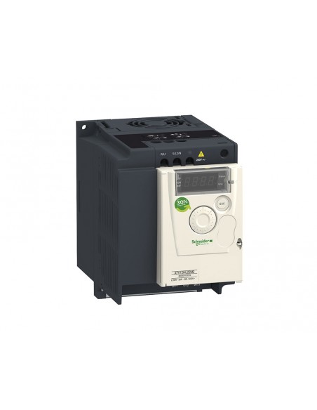 Variador de velocidad Altivar 12 1,5Kw 200...240V con disipador de calor ATV12HU15M2 de Schneider