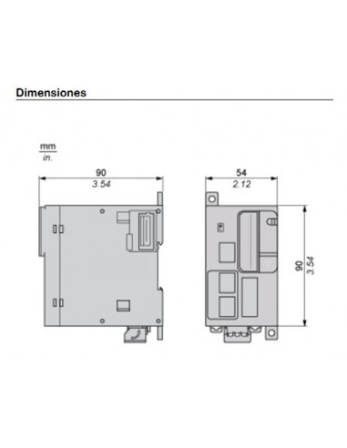 Controlador Relé 2x Ethernet TM251MESE M251 de Schneider Electric