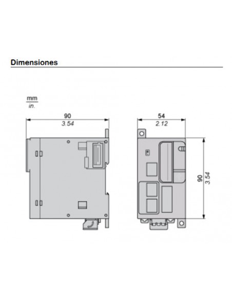 Controlador Relé 2x Ethernet TM251MESE M251 de Schneider Electric