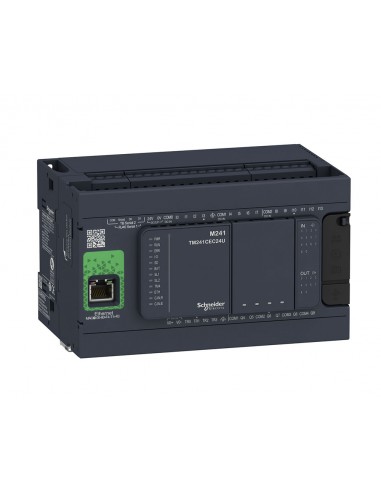 Controlador compacto M241 24 ES Relé Ethernet TM241CE24R de Schneider