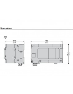 Controlador compacto M241 24 ES Relé Ethernet TM241CE24R de Schneider 2