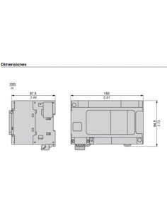 Controlador compacto M241 24 ES Relé Ethernet TM241CE24R de Schneider 2