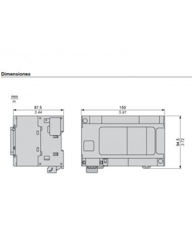Controlador compacto M241 24 ES Relé Ethernet TM241CE24R de Schneider