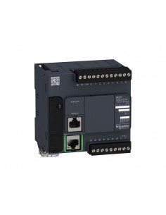 Controlador compacto M221 16 ES transistor PNP Ethernet TM221CE16T de Schneider