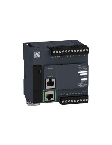 Controlador compacto M221 16 ES transistor PNP Ethernet TM221CE16T de Schneider