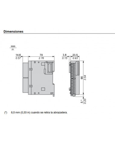 Módulo 16 salidas tipo relé TM3DQ16R de Schneider
