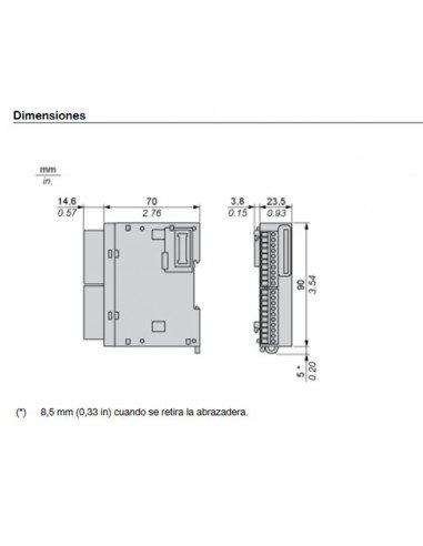 Módulo 16 salidas tipo relé TM3DQ16R de Schneider