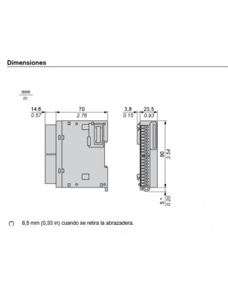 Módulo 16 salidas tipo relé TM3DQ16R de Schneider