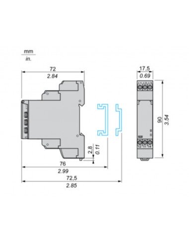 Temporizador multifunción 12-240VAC-DC RE17RMMW de Schneider