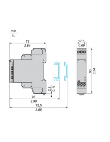 Temporizador multifunción 24VDC - 24...230VAC RE17RAMU de Schneider