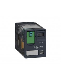 Relé de miniatura enchufable 6A 4NANC Led 24VCC RXM4AB2BD de Schneider