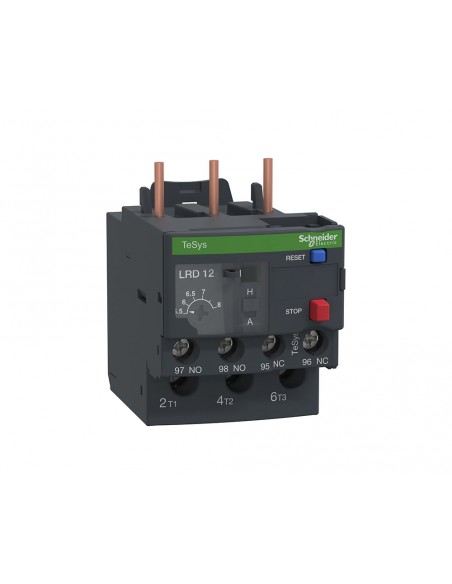 Relé de sobrecarga térmica 5,5...8A clase 10A LRD12 de Schneider