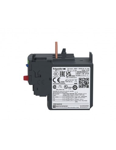 Relé de sobrecarga térmica 5,5...8A clase 10A LRD12 de Schneider