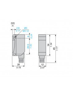 Sensor fotoeléctrico XUM0APSAM8 de Schneider 2