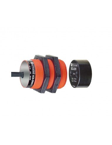 Interruptor magnético de seguridad cilíndrico XCSDMR5902 de Schneider