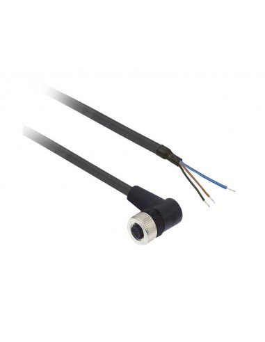 Conector hembra acodado inox con cable XZCP2540L10 de Schneider