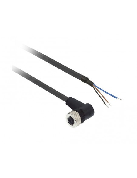 Conector hembra acodado inox con cable XZCP2540L10 de Schneider