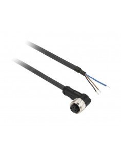 Conector hembra acodado M8 con cable XZCP0766L5 de Schneider
