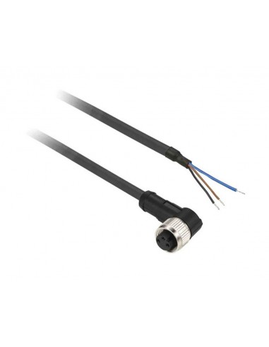 Conector hembra acodado M8 con cable XZCP0766L5 de Schneider