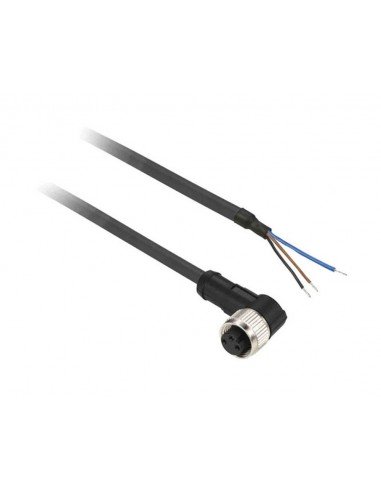 Conector hembra acodado M8 con cable XZCP0766L5 de Schneider