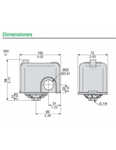 Presostato 10,5 bar FYG32 de Schneider 2