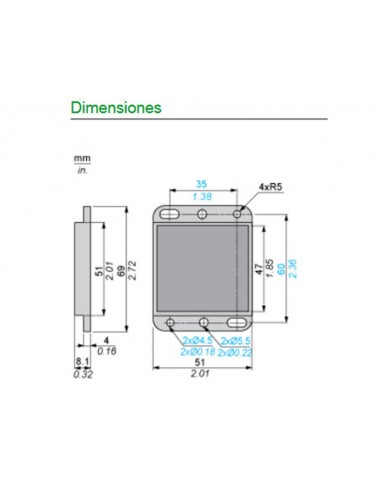 Reflector de sensor fotoeléctrico polarizado 50 x 50mm XUZC50  de Schneider
