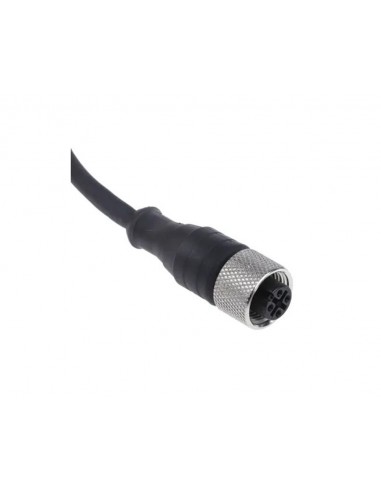 Conector hembra recto M12 4 contactos con cable XZCP1141L5 de Schneider