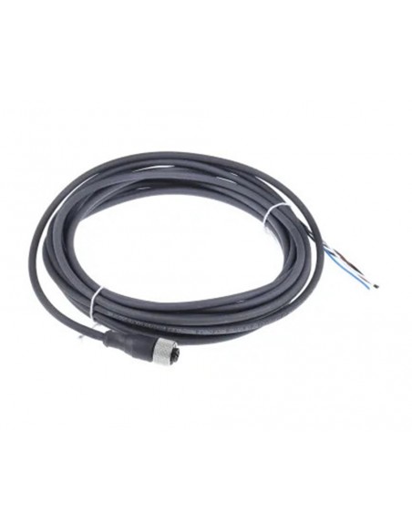 Conector hembra recto M12 4 contactos con cable XZCP1141L5 de Schneider