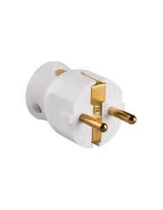 Enchufe macho con toma lateral de Legrand