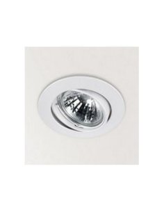 Aro halógeno basculante redondo blanco de Arkoslight 2