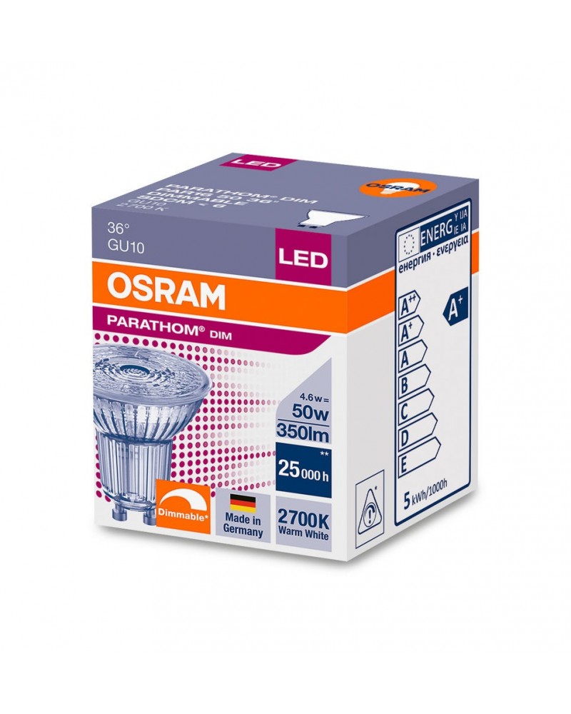 Bombilla dicroica Led PARATHOM PAR16 120º de Ledvance