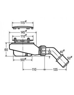 Sifón de ducha Tempoplex altura 60mm de Viega 2