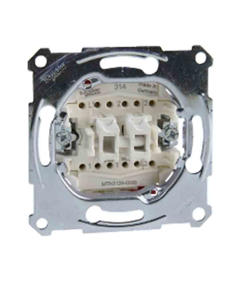 Mecanismo doble conmutador 10A MTN3126-0000 de Schneider