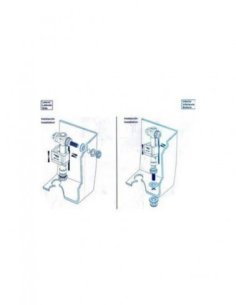 Flotador alimentación lateral o inferior DUO de Idrospania 2