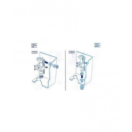 Flotador alimentación lateral o inferior DUO de Idrospania