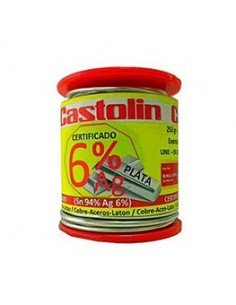 Carrete estaño 6% plata 2,0mm 250gr 3060RTE de Castolín