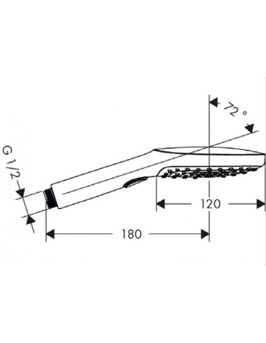 Mango de ducha Raindance Select E120 26520000...