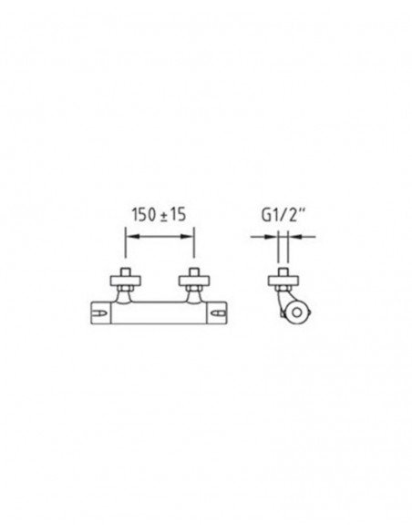 Grifo de ducha termostático CABELTERM 98875 de Cabel
