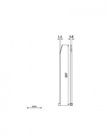 Brida detectable azul Unex 2244DT 8.4mm x 188mm.Bolsa de 100 unidades