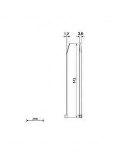 Brida gris Unex 2233-3. 3.6mm x 142mm. Bolsa 100unds. 2