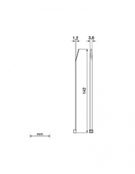 Brida gris Unex 2233-3. 3.6mm x 142mm. Bolsa 100unds.