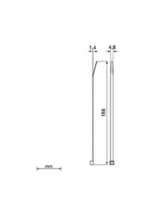 Brida gris Unex 2244-3. 4.8mm x 188mm. Bolsa 100unds. 2