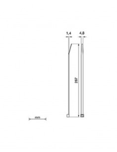 Brida gris Unex 2247-3. 4.8mm X 287mm. Bolsa 100unds. 2
